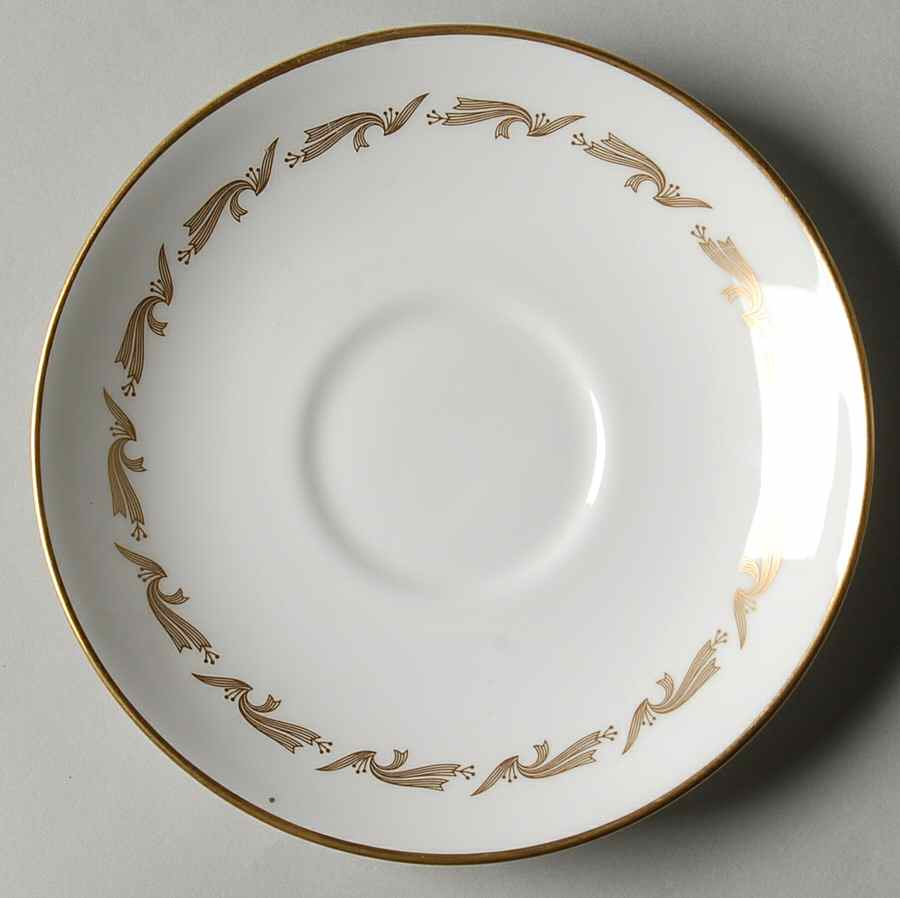 Golden Fleece Saucer for Leigh Shape Footed Cup by Wedgwood-1