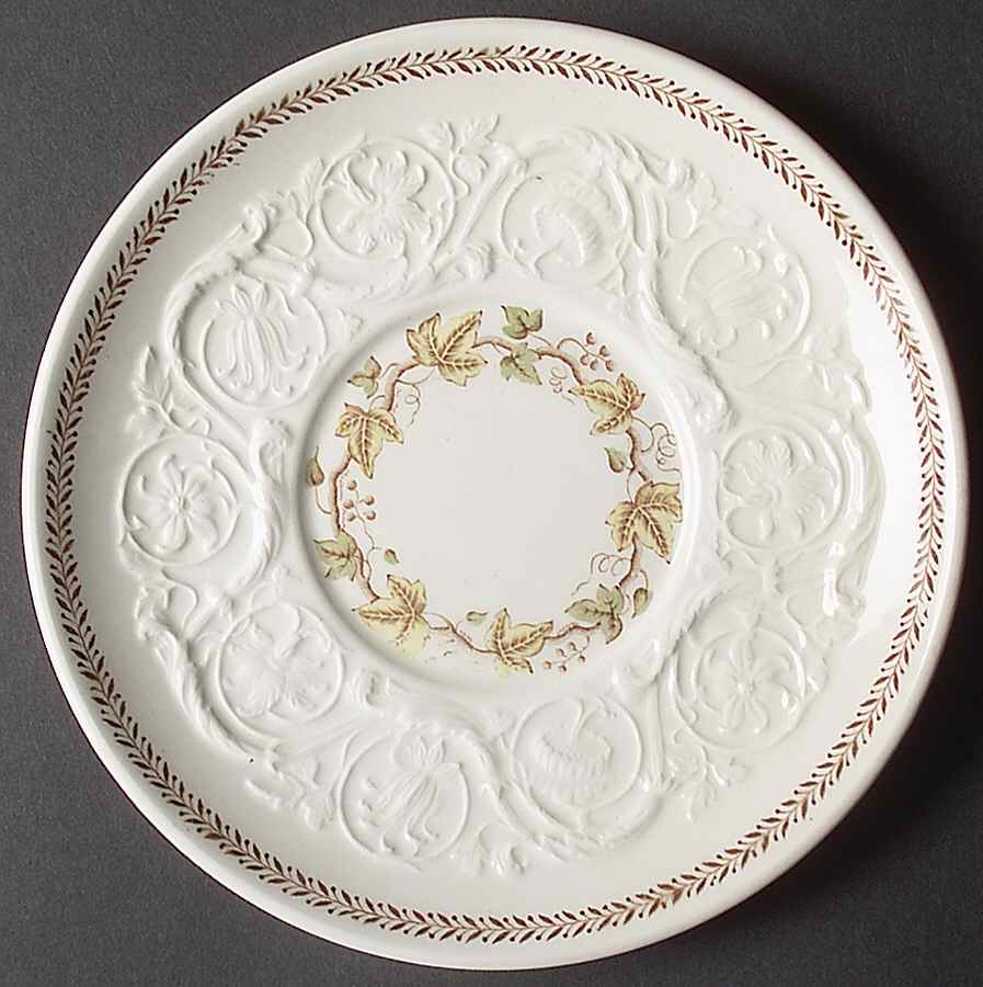 Golden Ivy (Laurel Rim) Saucer for Cream Soup Bowl by Wedgwood-1