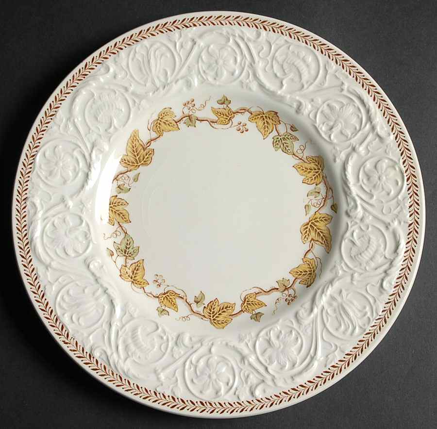 Golden Ivy (Laurel Rim) Salad Plate by Wedgwood-1