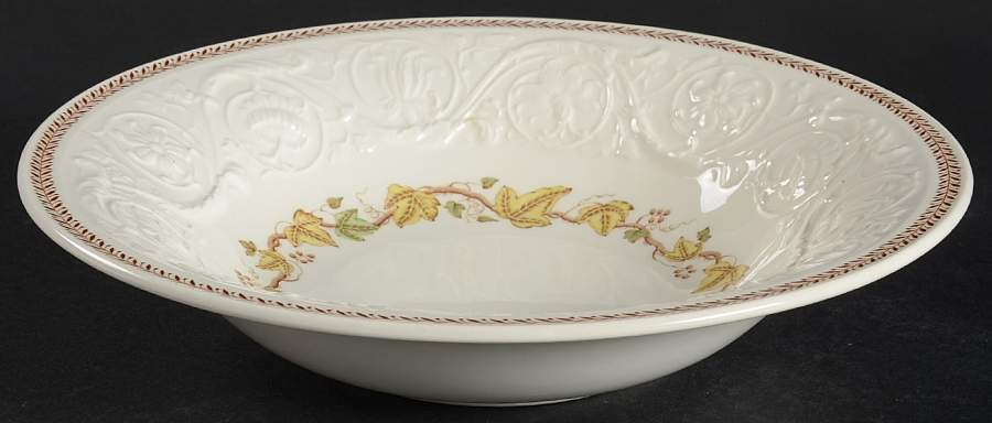 Golden Ivy (Laurel Rim) 9" Round Vegetable Bowl by Wedgwood-1