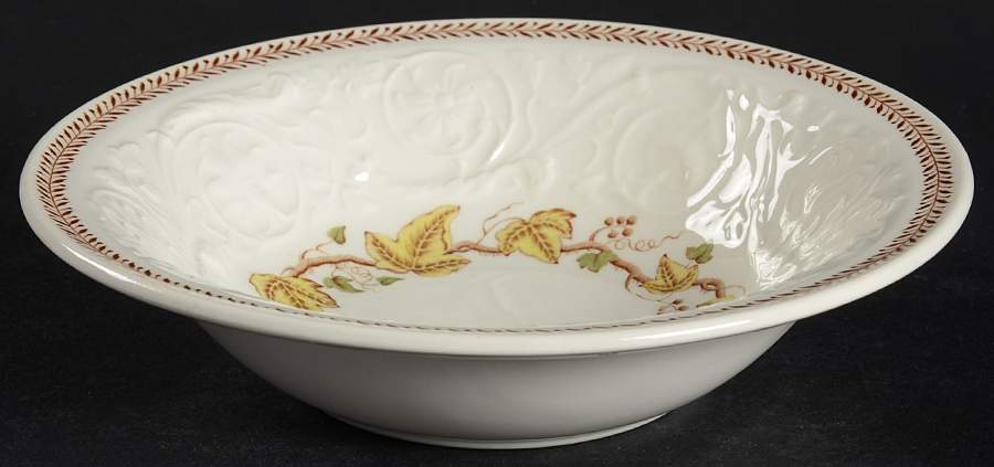 Golden Ivy (Laurel Rim) Coupe Cereal Bowl by Wedgwood-1