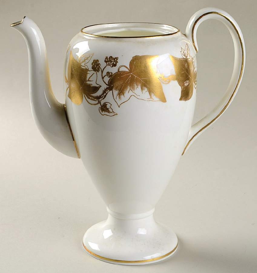 Golden Ivy Coffee Pot No Lid by Wedgwood-1