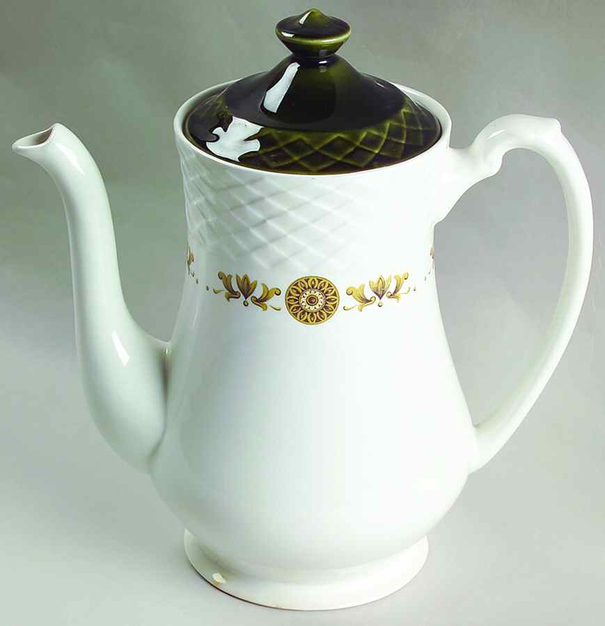 Gold Medallion Coffee Pot & Lid by Wedgwood-1