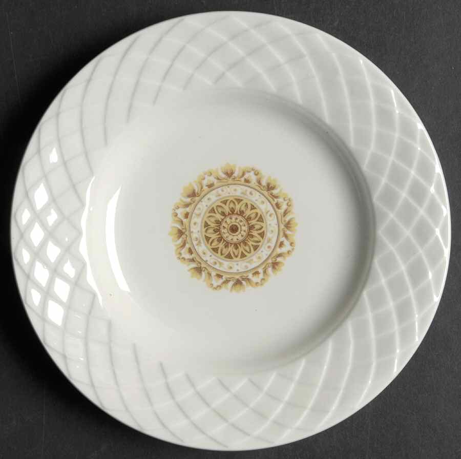 Gold Medallion Bread & Butter Plate by Wedgwood-1