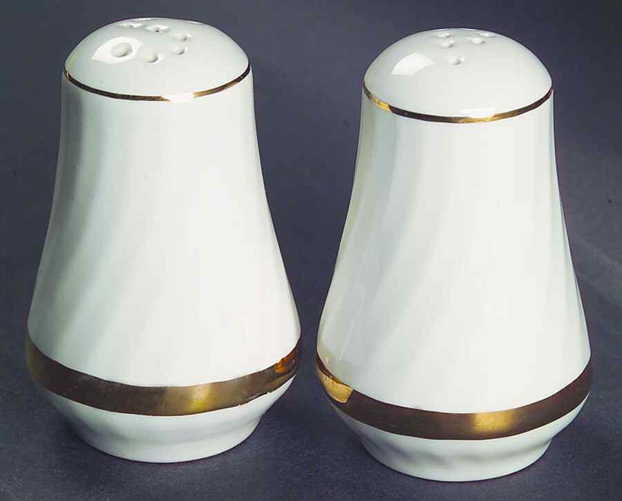 Golden Swirl Salt & Pepper Set by Wedgwood-1