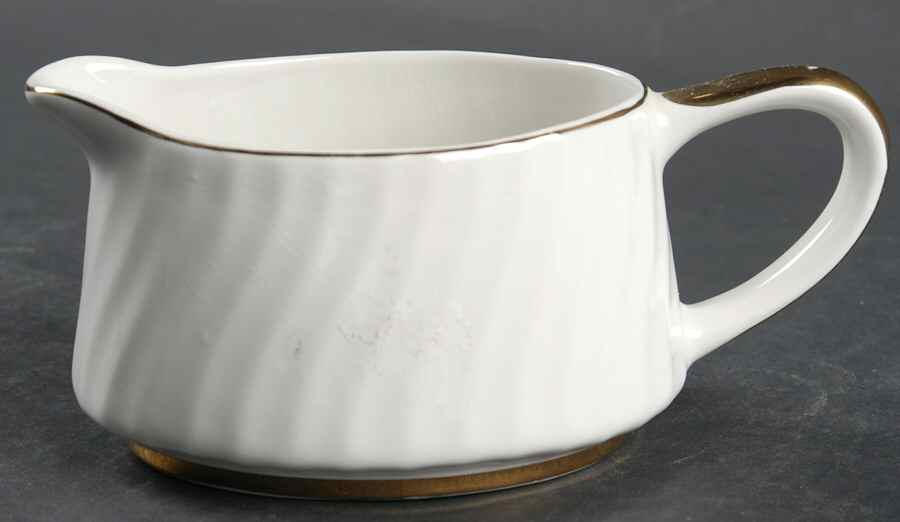 Golden Swirl Gravy Boat by Wedgwood-1