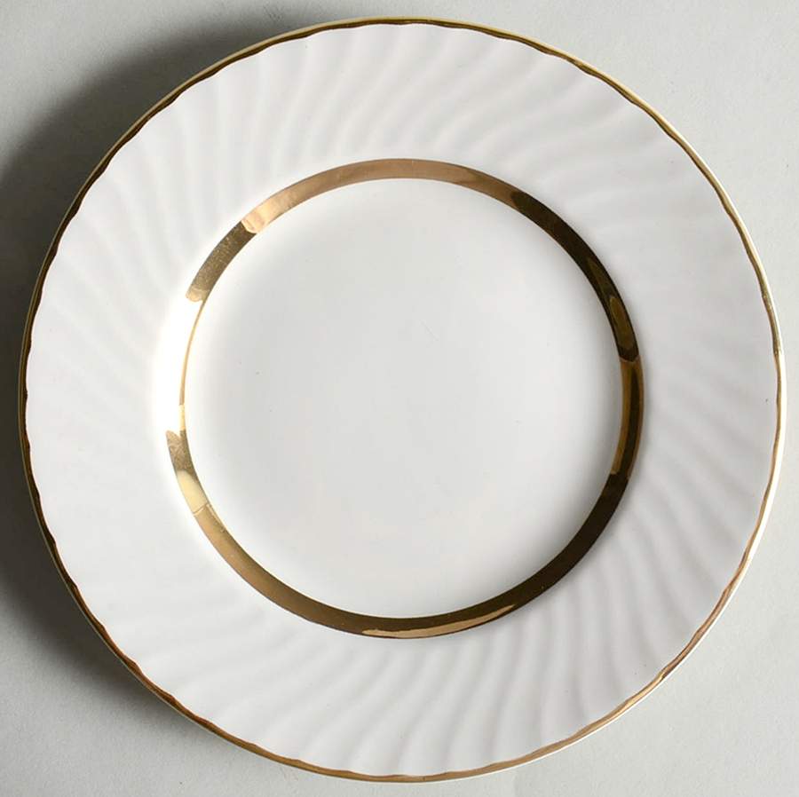 Golden Swirl Dessert/Pie Plate by Wedgwood-1