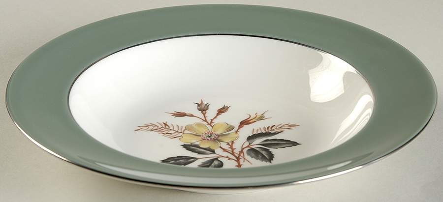 Greenwood (Bone) Rim Soup Bowl by Wedgwood-1