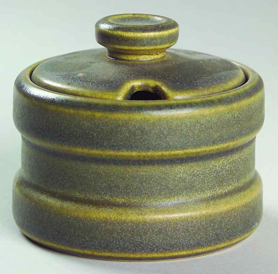 Greenwood (Earthenware) Mustard Jar & Lid by Wedgwood-1