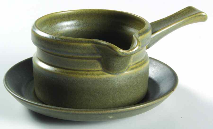 Greenwood (Earthenware) Gravy Boat & Underplate by Wedgwood-1