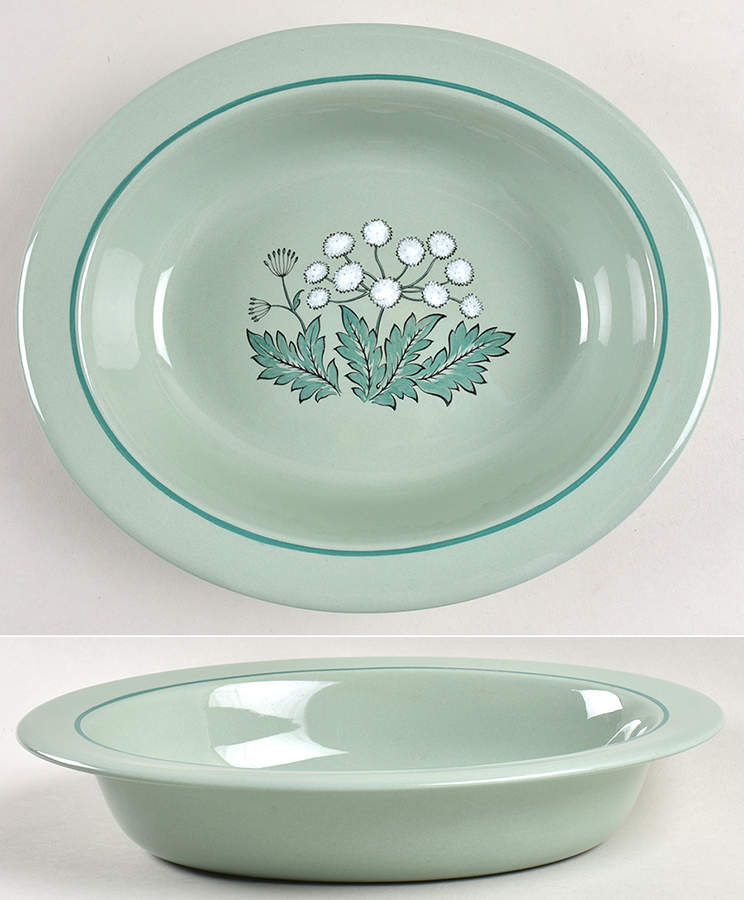 Greensleeves 9" Oval Vegetable Bowl by Wedgwood-1