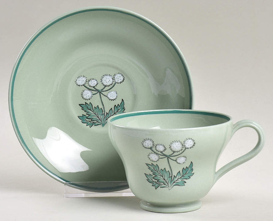 Greensleeves Footed Cup & Saucer Set by Wedgwood-1