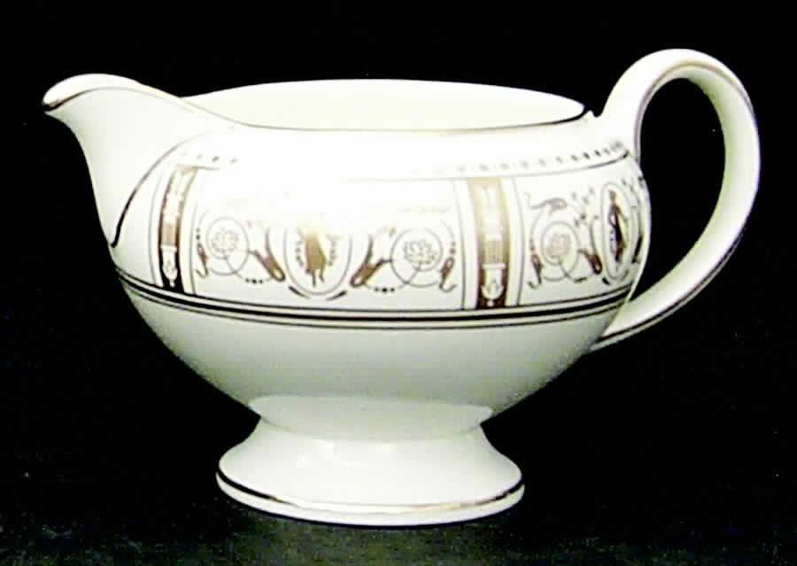 Grecian Gold Leigh Shape Creamer by Wedgwood-1