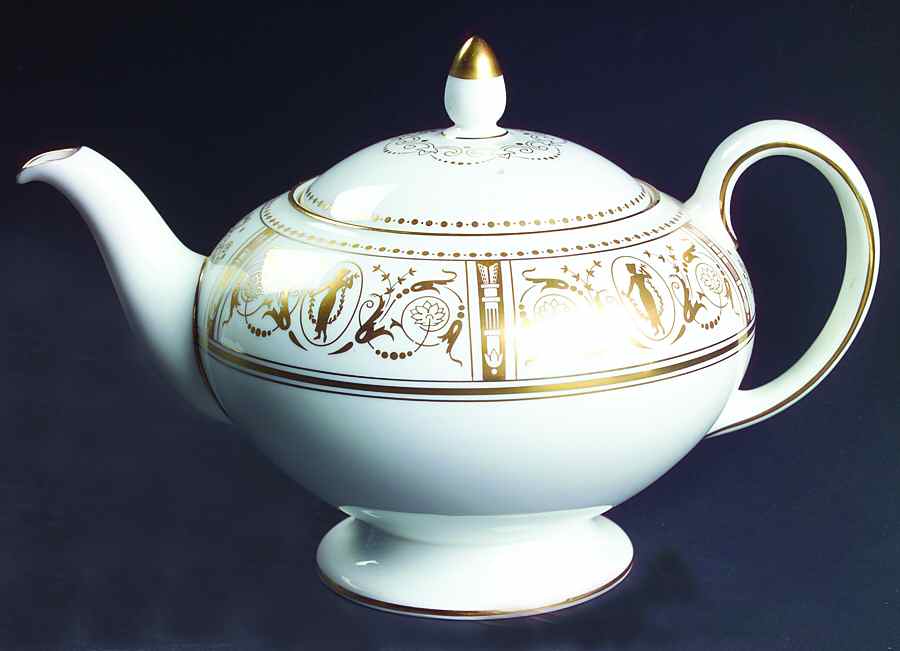 Grecian Gold Teapot & Lid by Wedgwood-1