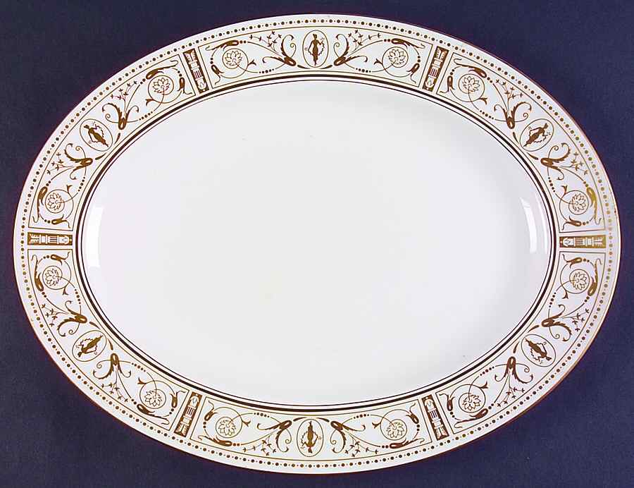 Grecian Gold 15" Oval Serving Platter by Wedgwood-1