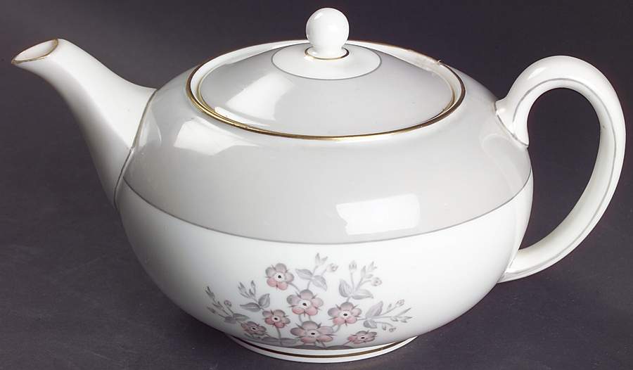 Grey Friar Pink Teapot & Lid by Wedgwood-1