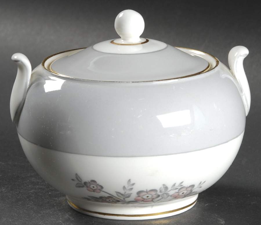 Grey Friar Pink 146 Shape Sugar Bowl & Lid by Wedgwood-1