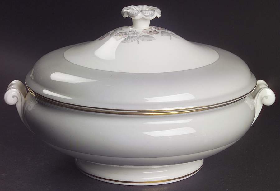 Grey Friar Pink Round Covered Vegetable by Wedgwood-1