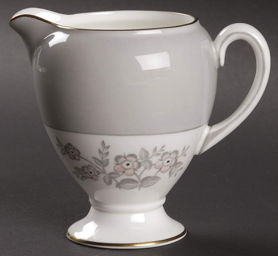 Grey Friar Pink Globe Shape Creamer by Wedgwood-1