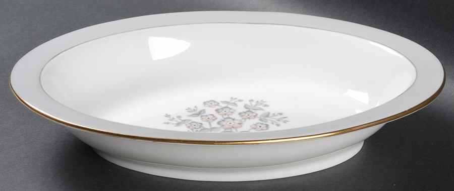 Grey Friar Pink 10" Oval Vegetable Bowl by Wedgwood-1