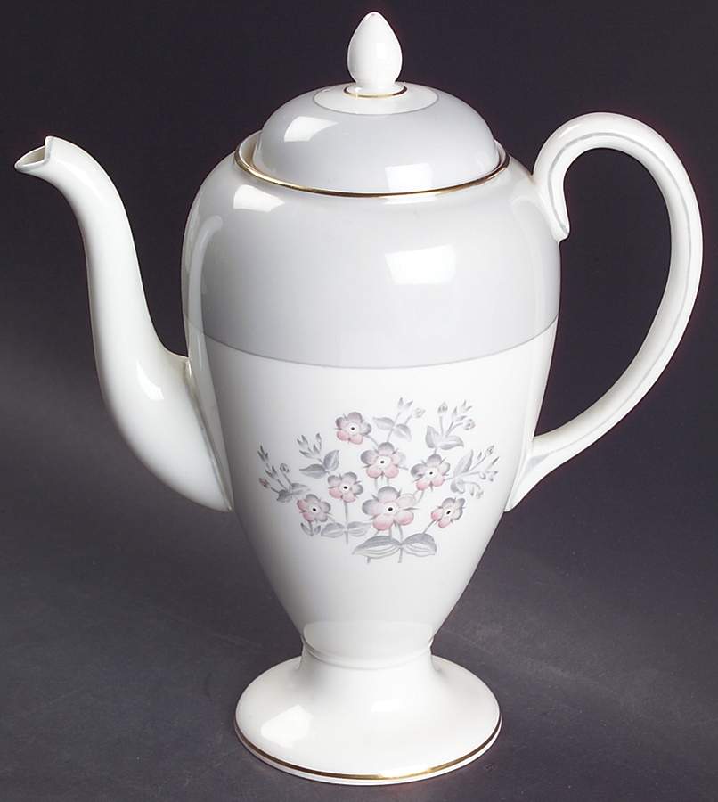 Grey Friar Pink Mini Coffee Pot & Lid by Wedgwood-1