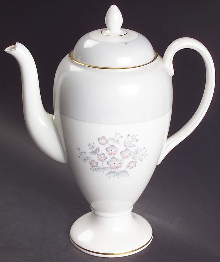 Grey Friar Pink Coffee Pot & Lid by Wedgwood-1