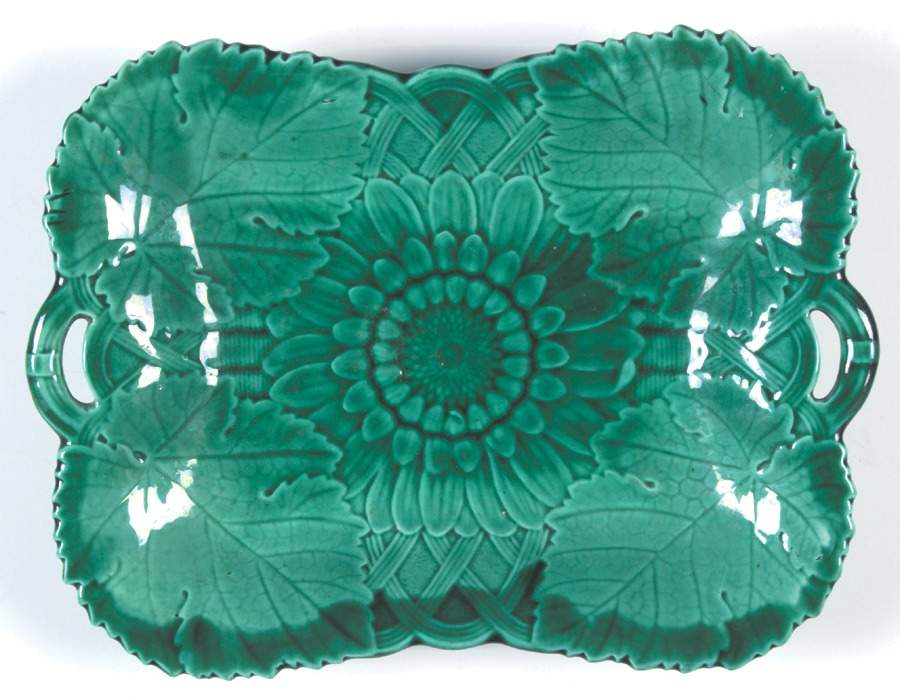 Green Glaze Rectangular Tray by Wedgwood-1