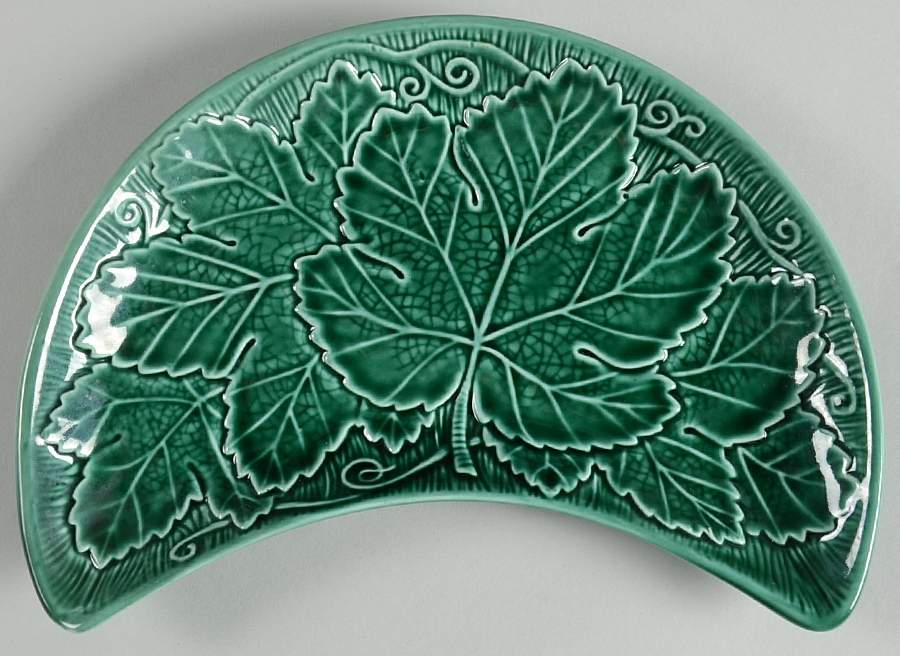 Green Glaze Crescent Salad Plate by Wedgwood-1