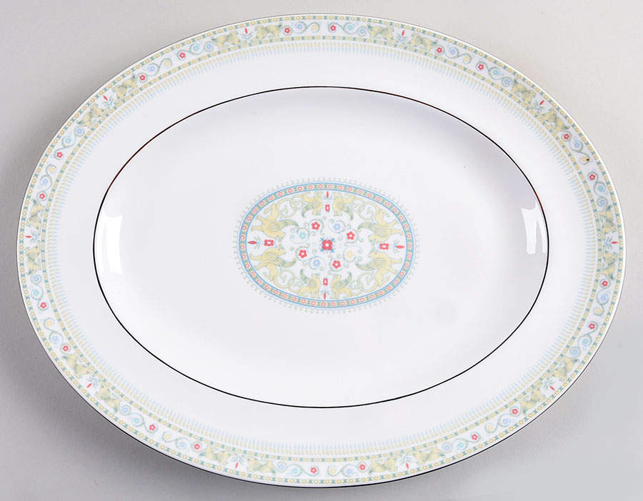 Griffons 14" Oval Serving Platter by Wedgwood-1