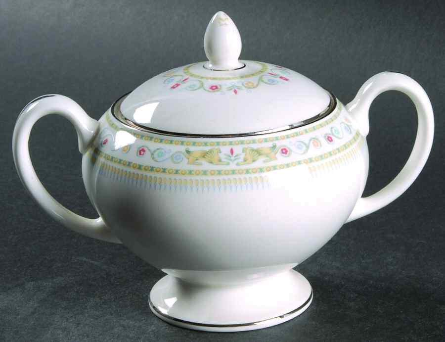 Griffons Leigh Shape Sugar Bowl & Lid by Wedgwood-1