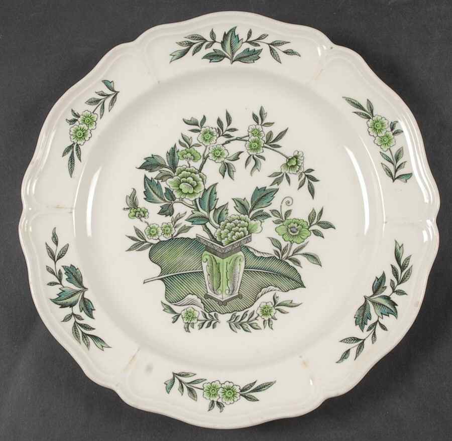 Green Leaf (Queen's Shape) Salad Plate by Wedgwood-1