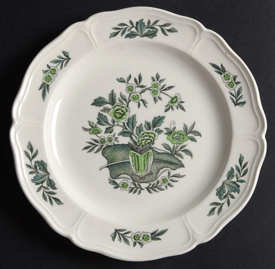 Green Leaf (Queen's Shape) Bread & Butter Plate by Wedgwood-1