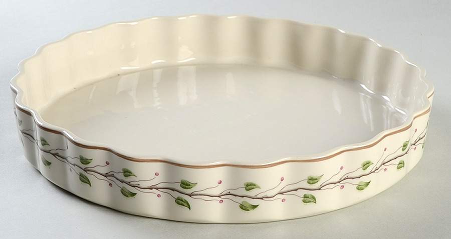 Green Leaf 10" Quiche by Wedgwood-1