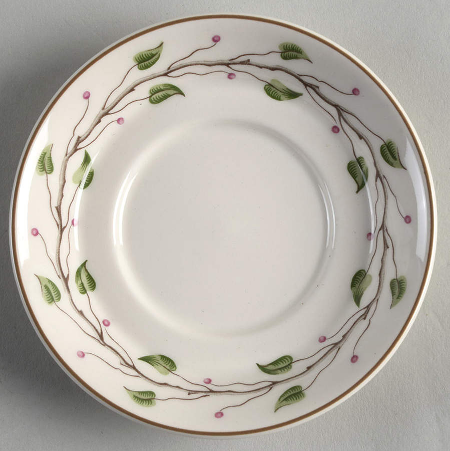 Green Leaf Saucer for Demitasse Cup by Wedgwood-1
