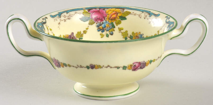 Grosvenor (W697, Cream Rim) Footed Bouillon Cup by Wedgwood-1
