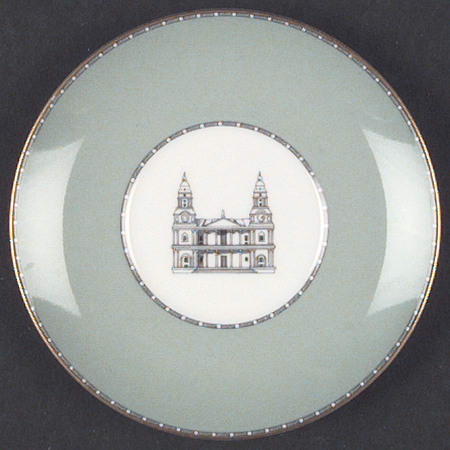 Grand Tour Saucer for Bond Shape Demitasse Cup by Wedgwood-1