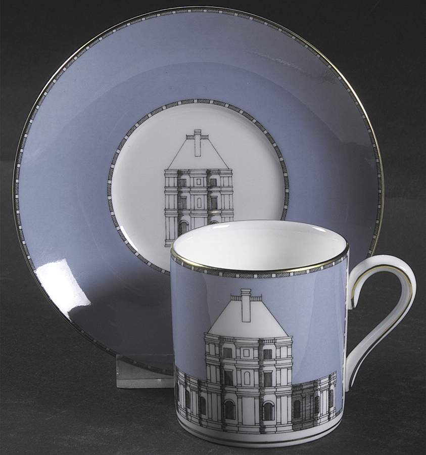 Grand Tour Bond Shape Demitasse Cup and Saucer Set by Wedgwood-1