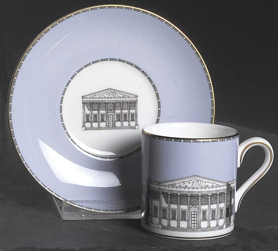 Grand Tour Bond Shape Demitasse Cup and Saucer Set by Wedgwood-1
