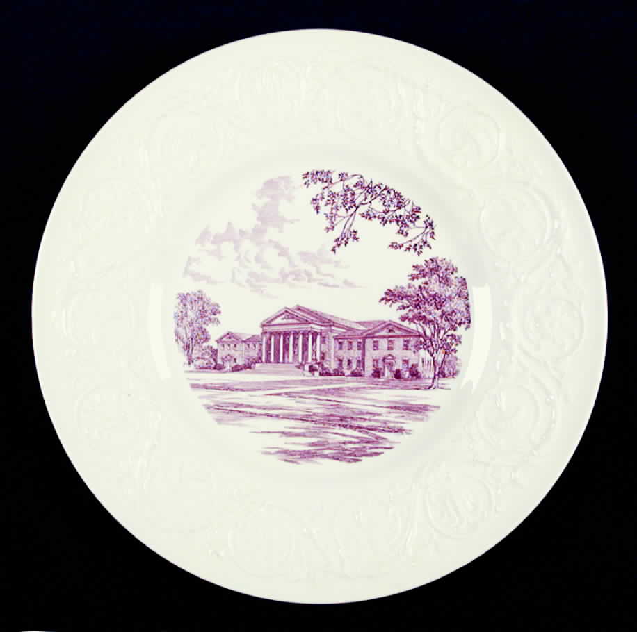 Guilford College Mulberry Dinner Plate by Wedgwood-1