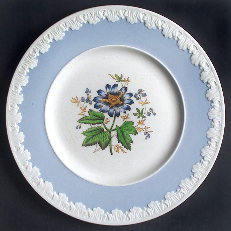 Hampton Court (Blue Rim) Dinner Plate by Wedgwood-1
