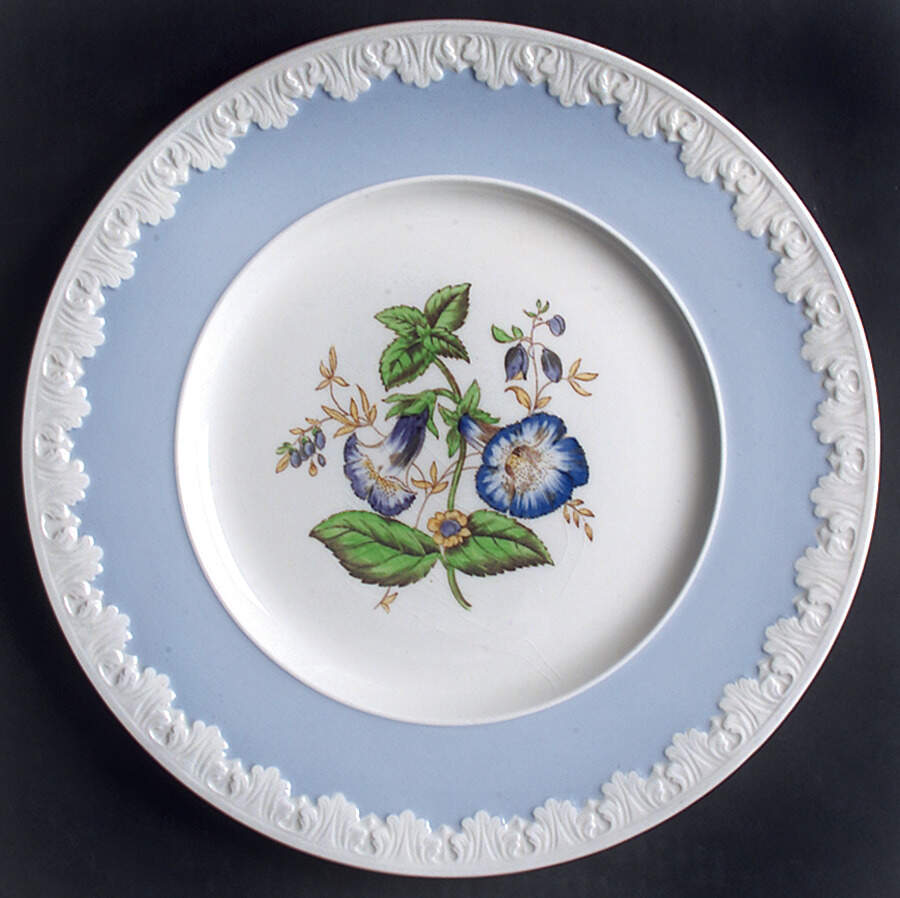 Hampton Court (Blue Rim) Dinner Plate by Wedgwood-1