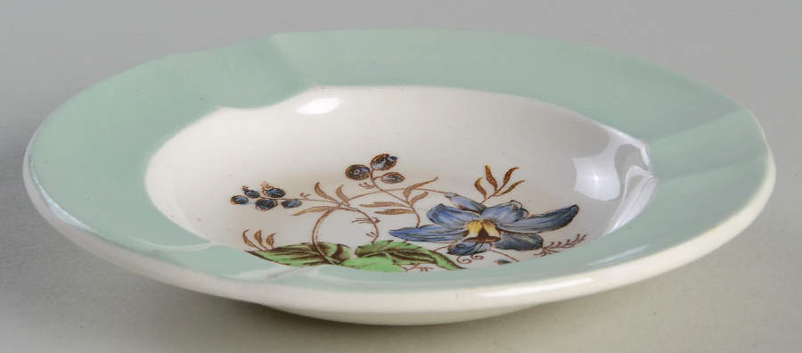 Hampton Court (Green Rim) 4" Ashtray by Wedgwood-1