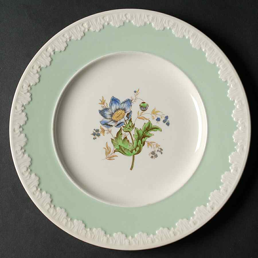 Hampton Court (Green Rim) Luncheon Plate by Wedgwood-1