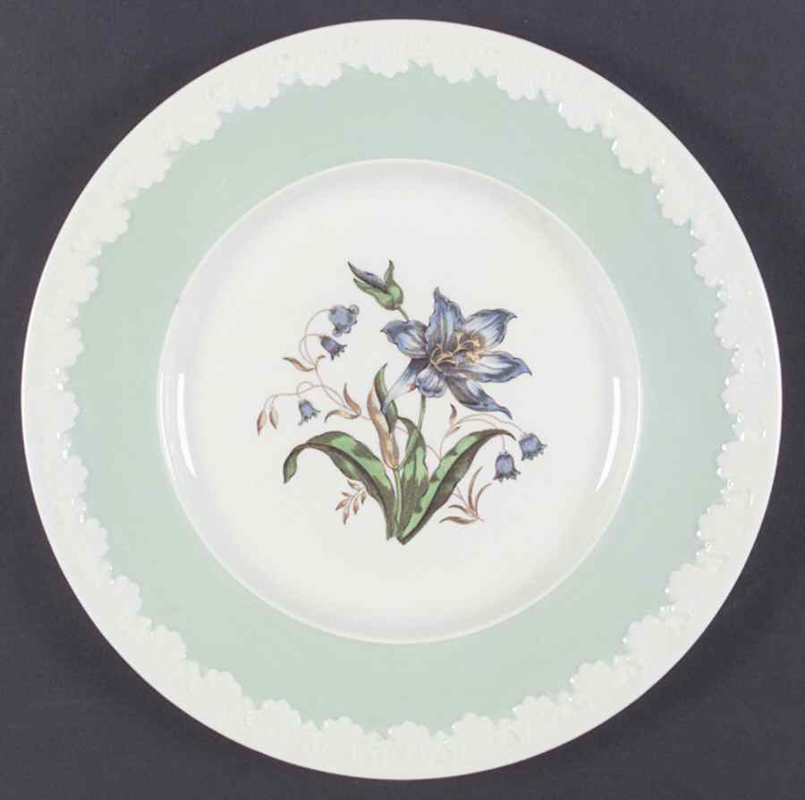 Hampton Court (Green Rim) Dinner Plate by Wedgwood-1