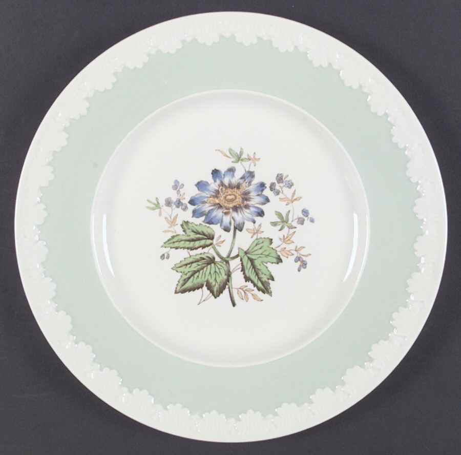 Hampton Court (Green Rim) Dinner Plate by Wedgwood-1