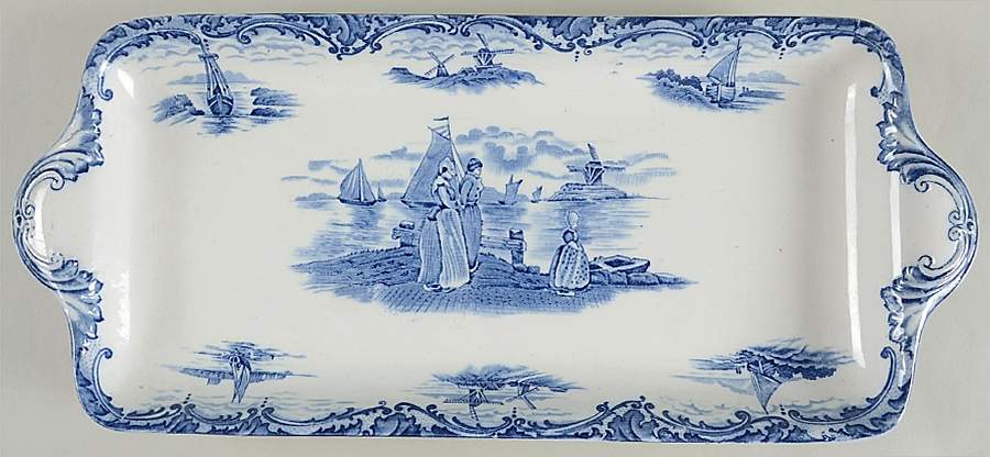 Hague 17" Rectangular Tray by Wedgwood-1