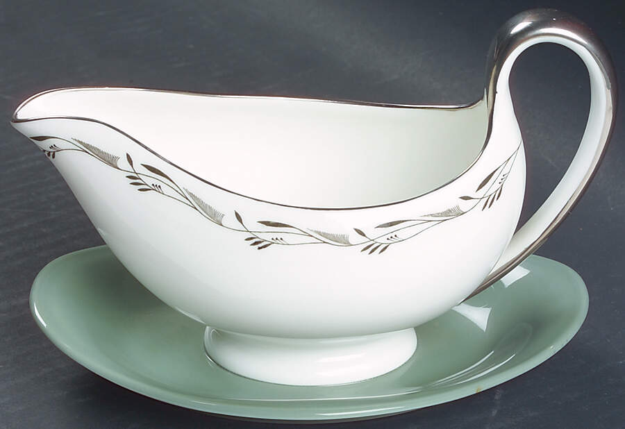 Halford Gravy Boat with Attached Underplate by Wedgwood-1