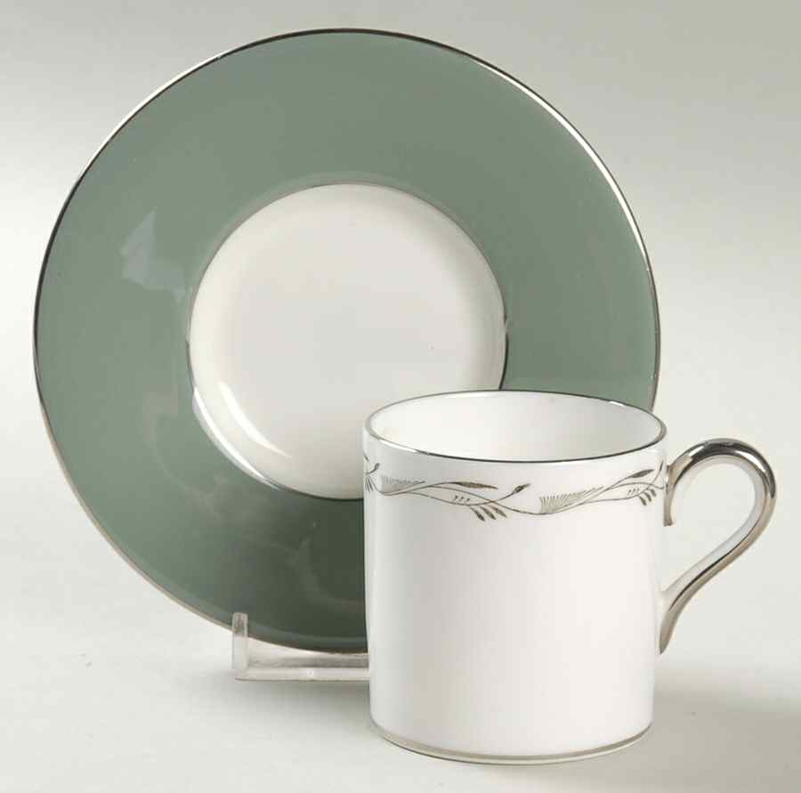 Halford Bond Shape Demitasse Cup and Saucer Set by Wedgwood-1