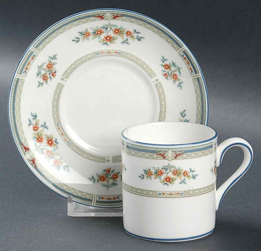 Hampshire Bond Shape Demitasse Cup and Saucer Set by Wedgwood-1