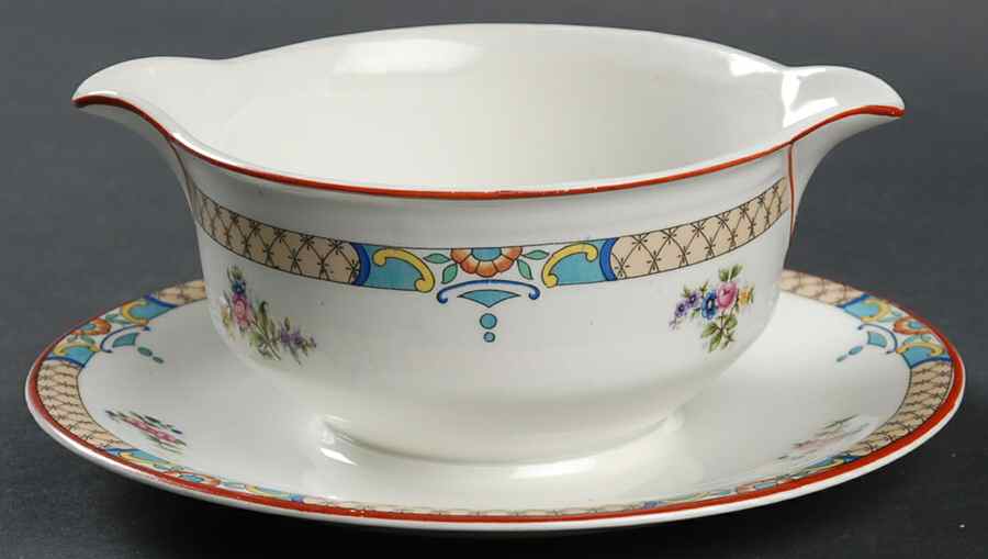 Hampton Gravy Boat with Attached Underplate by Wedgwood-1